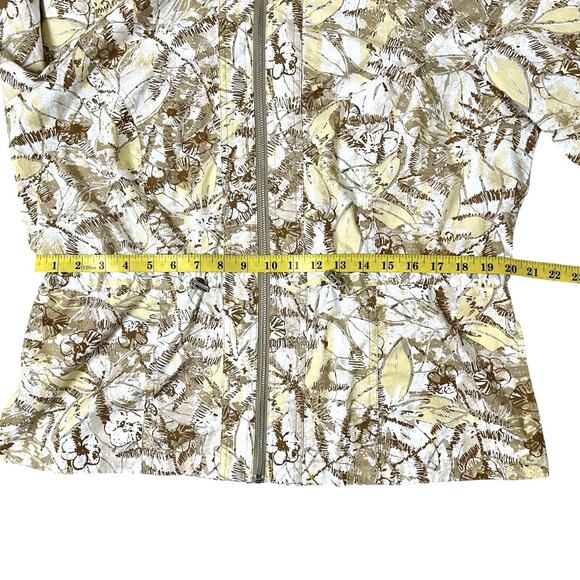 Vintage Westbound Jacket Size Large Tab Sleeve Ruffle Neck Full Zip Lightweight - Picture 14 of 14